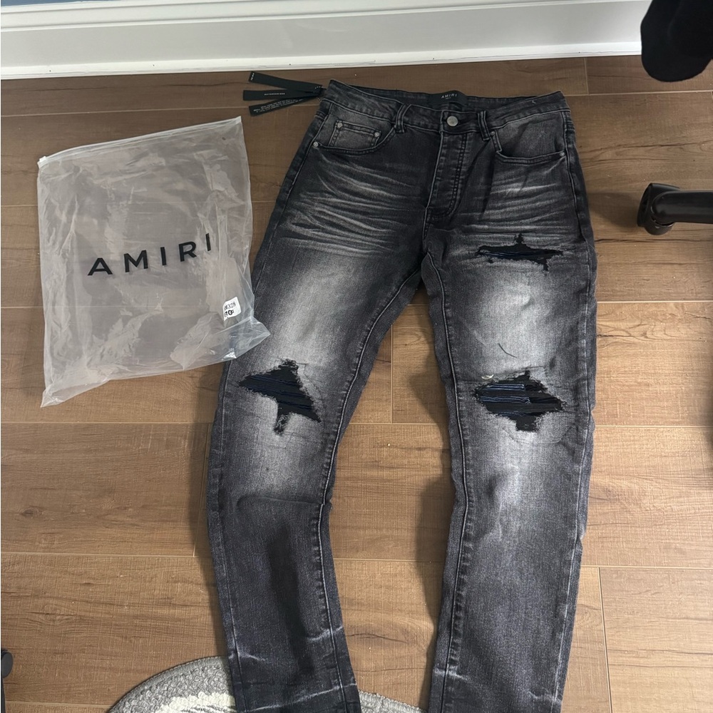 Black Ripped Amiri Jeans